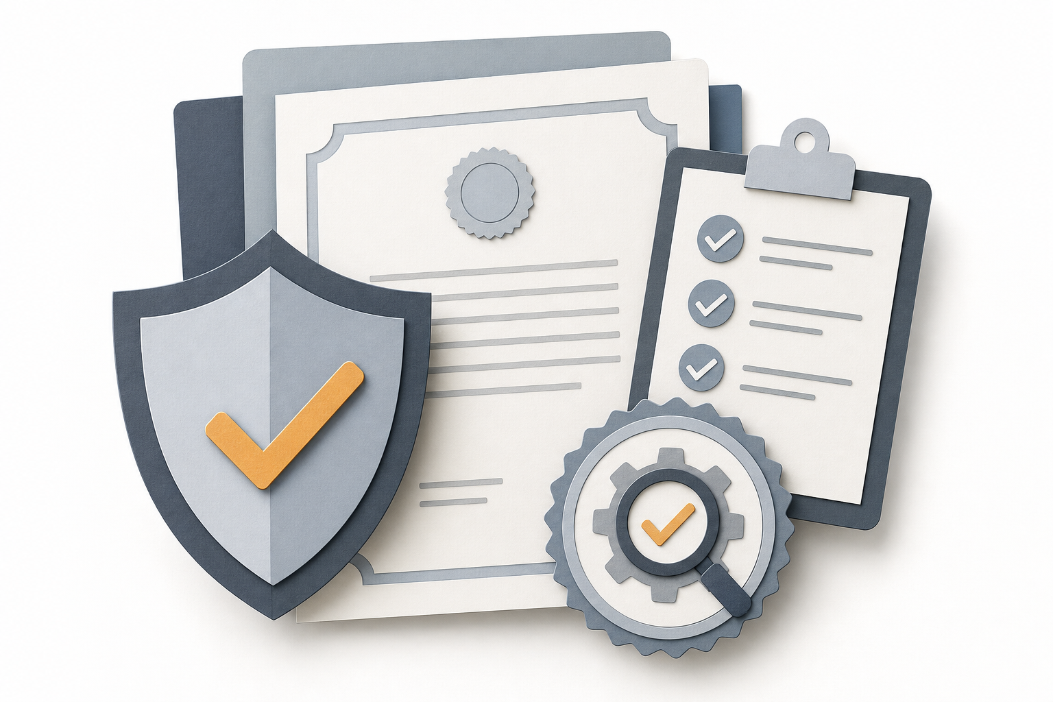 A licence-style document with independent checks